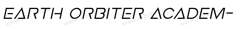 Earth Orbiter Academ字体转换